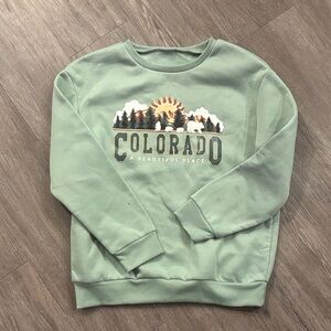 Green Crew Neck Sweater